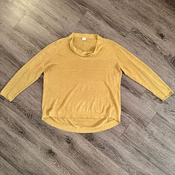 Poetry Golden Yellow Linen top - Picture 1 of 9